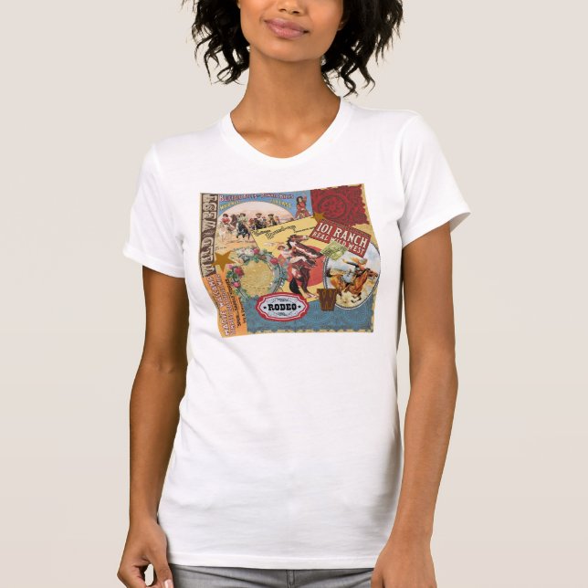 modern vintage western cowgirl T-Shirt (Front)