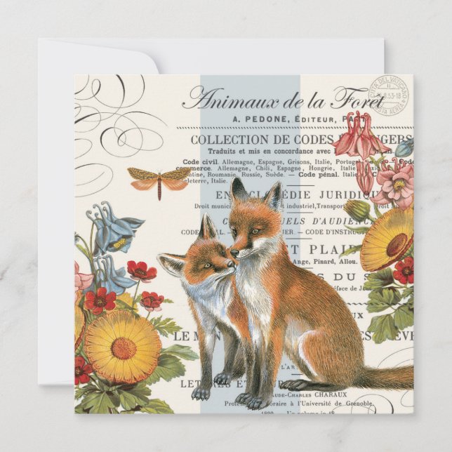 Modern vintage woodland fox (Front)