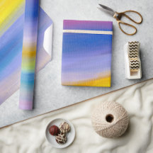Modern Violet and Golden Ray Abstract