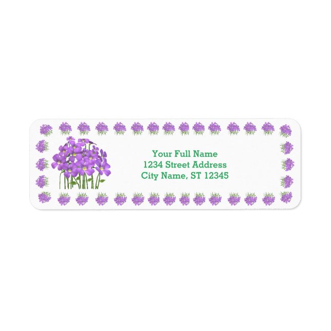 Modern Violet Return Address (Front)
