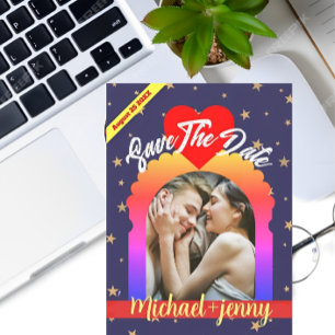 Modern VIP Minimalist Personalise Photo Wedding Invitation