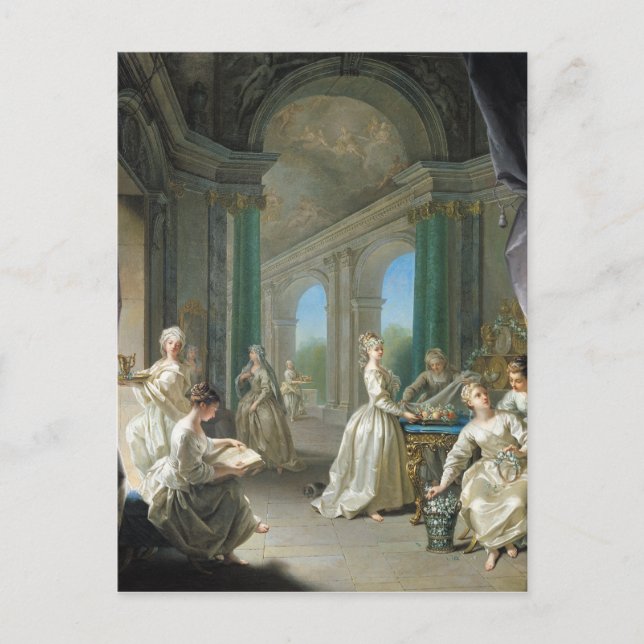 Modern Virgins, 1728 Postcard (Front)