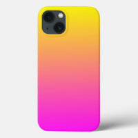 Modern Vivid Magenta Yellow Gradient