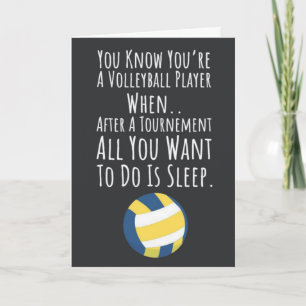 Modern Volleyball Team Cards Sports School Athlete