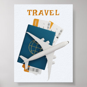 Modern Wall Art Poster   passport ready   passport