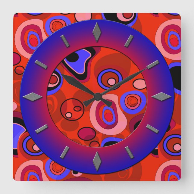 Modern wall clock design . (Front)