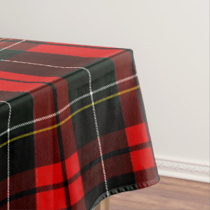 Modern Wallace Red Scottish Tartan Plaid Pattern Tablecloth