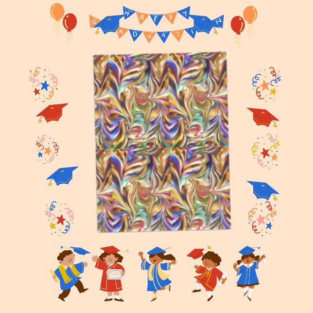 Modern Wallpaper Psychedelic Background Graduation Tissue Paper (Creator Uploaded)