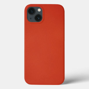 Modern Warm Red Grainy Texture iPhone 13 Case