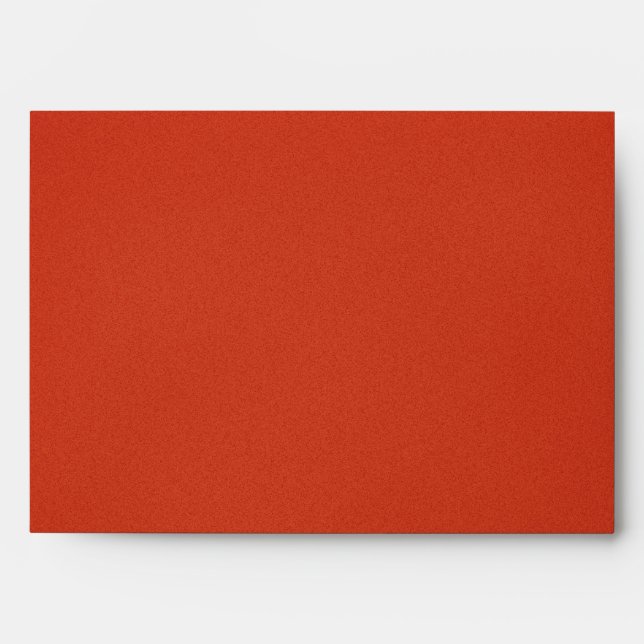 Modern Warm Red Grainy Texture Envelope (Front)
