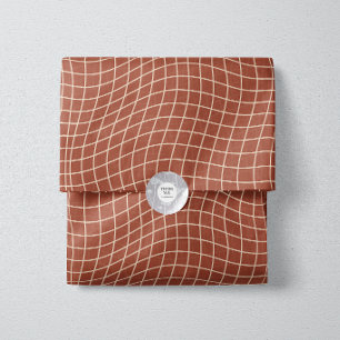 Modern Warped Grid   Minimalist Fluid Geometric Tissue Paper
