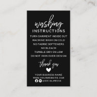 Modern Washing Instructions Clothing Shirt Care