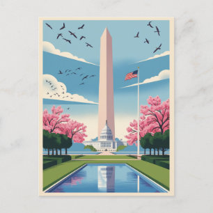 Modern Washington, D.C , United States USA Holiday Postcard
