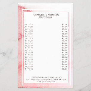 Modern Watercolor Abstract White Rosa Flyer