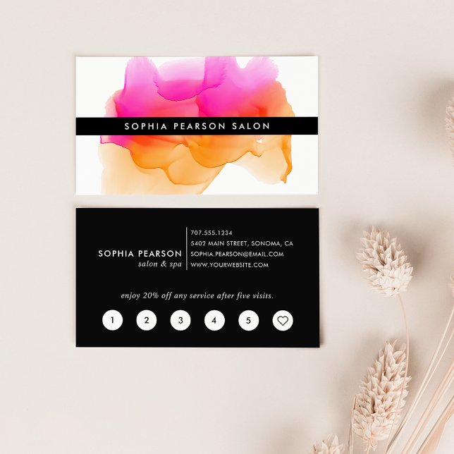 Modern Watercolor Blot | Loyalty Card (Creator Uploaded)