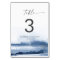 Modern Watercolor | Blue Table Number