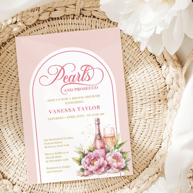 Modern Watercolor Blush and Gold Bridal Shower Invitation (Modern Watercolor Blush and Gold Bridal Shower Invitation)