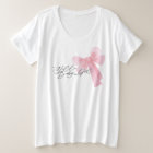 Modern Watercolor Blush Pink Bow Hello Baby Girl