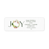 Modern watercolor botanical Joy