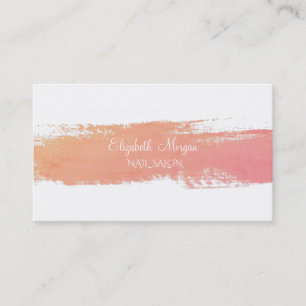 Modern Watercolor Brush Stroke Business Card