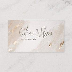 Modern Watercolor Business Card