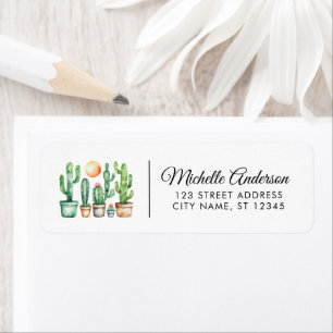 Modern Watercolor Cactus Cacti Desert Succulent   