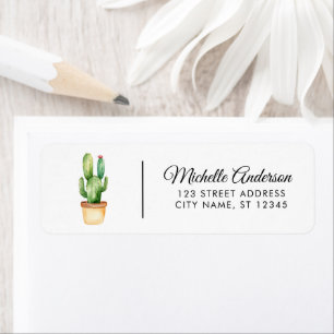 Modern Watercolor Cactus Cacti Desert Succulent