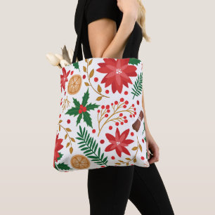 Modern Watercolor Christmas Green Pine Tree       Tote Bag