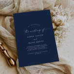 Modern Watercolor Coordinate | Blue Wedding Invitation<br><div class="desc">This modern watercolor coordinate blue wedding invitation is perfect for a stylish contemporary wedding. The simple navy blue and white design features unique industrial lettering typography with modern boho style. Customisable in any colour. Keep the design minimal and elegant, as is, or personalise it by adding your own graphics and...</div>
