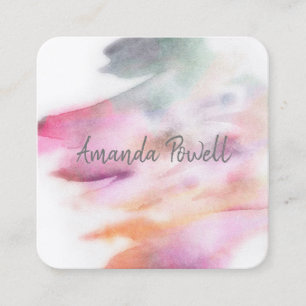 modern watercolor custom business cards templates