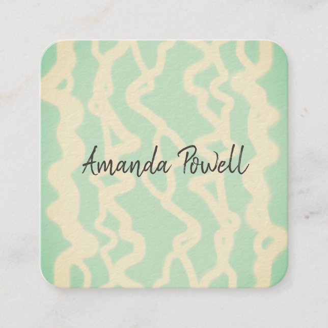 modern watercolor custom business cards templates (Front)