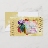 Modern Watercolor Elegant Artist Professional Business Card (Front/Back)