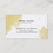 Modern Watercolor Elegant Artist Professional Business Card (Back)