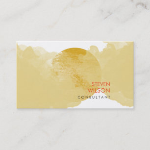 Modern Watercolor Elegant Artist Professional Business Card