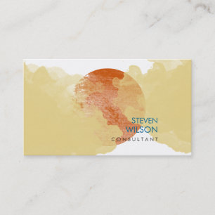 Modern Watercolor Elegant Artist Professional Business Card