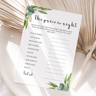 Modern Watercolor Eucalyptus The Price is Right