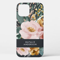 Modern watercolor floral and foliage elegant