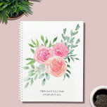 Modern Watercolor Floral Appointments  Planner<br><div class="desc">This floral appointments planner is decorated with a watercolor bouquet of roses and foliage in shades of pink, coral, and green. Easily customisable. Use the Design Tool to change the text size, style, or colour. As we create our artwork you won't find this exact image from other designers. Original Watercolor...</div>