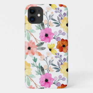 Modern Watercolor Floral Botanical Flowers Case-Mate iPhone Case