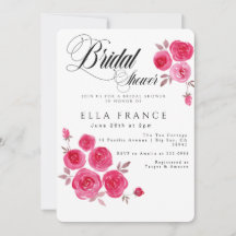 Modern Watercolor Floral Bridal Shower