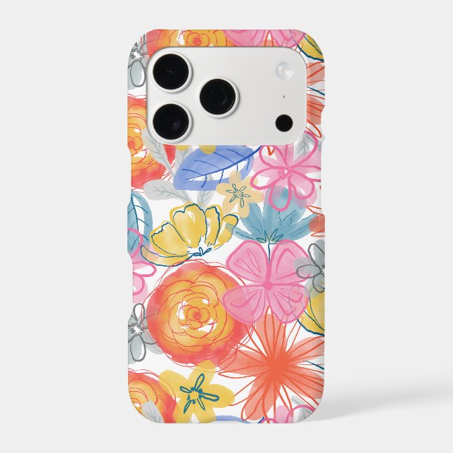 Modern Watercolor Floral Pattern  (Back)