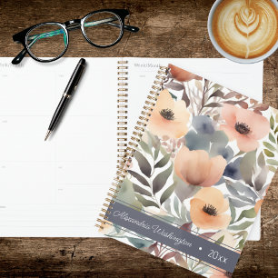 Modern Watercolor Floral Planner