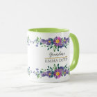 Modern watercolor floral script elegant grandma Tw