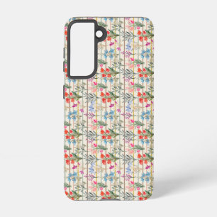 Modern Watercolor Flower Pattern Samsung Galaxy Case