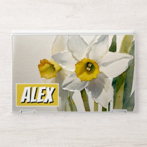 Modern Watercolor Flowers & personalise name