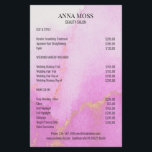 Modern Watercolor Gold Glitter  Flyer<br><div class="desc">Modern,  Watercolor,  Gold Glitter Flyer. on both sides. Designed for designers,  stylists,  lounges,  hair and make-up artists,  nails and Lash artists,  wellness centre and more.</div>