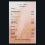 Modern Watercolor Gold Glitter  Flyer<br><div class="desc">Modern,  Watercolor,  Gold Glitter Flyer. on both sides. Designed for designers,  stylists,  lounges,  hair and make-up artists,  nails and Lash artists,  wellness centre and more.</div>