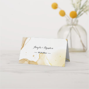 Modern Watercolor Gold  place card