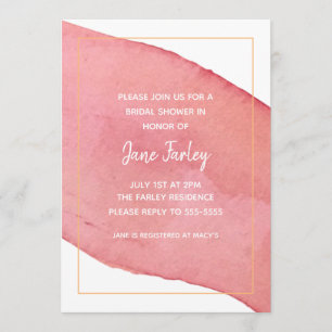 Modern Watercolor Invitation