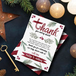 Modern Watercolor "Joy" Candy Cane Baby Shower Thank You Card<br><div class="desc">Say thank you in style with these trendy baby shower thank you cards. The template wording is easy to personalise and your family and friends will be thrilled when they receive these fabulous thank yous.</div>